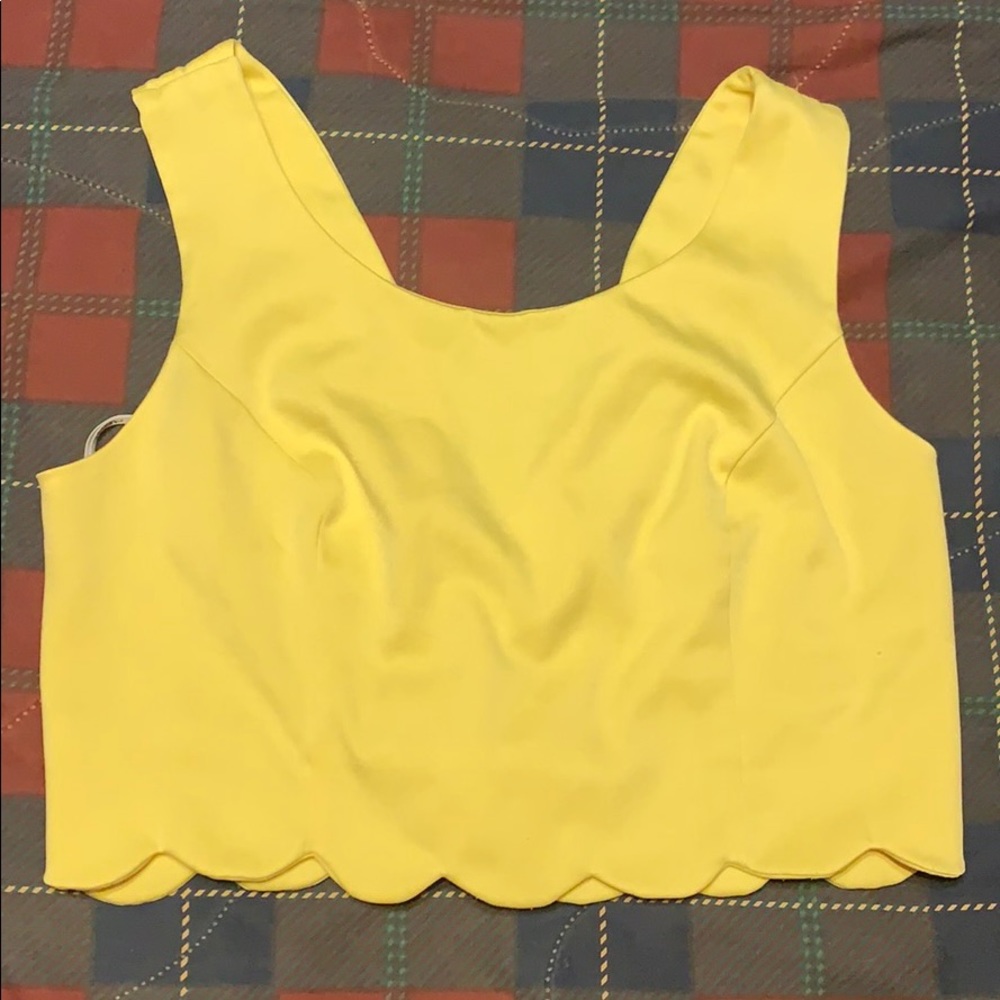Yellow Crop Top